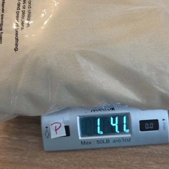 Ces Femme Oversized Cropped Sweatshirt Tan Blue Denim Block Sleeves Small - Picture 15 of 15